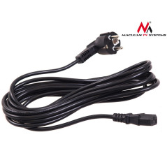 Strömkabel Maclean, 3-stift, EU-kontakt, 5m, MCTV-801