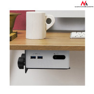 Handtag för Maclean mini-datorer, NUC MAC mini PC, universal, upp till 5 kg, svart, MC-720