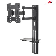 TV-fäste med DVD-hylla Maclean, VESA 200x200, 23'-42', 30 kg, MC-771