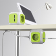 MagicCube fyrfaldigt eluttag GreenBlue, 2 USB-ingångar, 1,4m, GB118