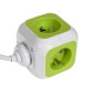 MagicCube fyrfaldigt eluttag GreenBlue, 2 USB-ingångar, 1,4m, GB118