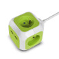 MagicCube fyrfaldigt eluttag GreenBlue, 2 USB-ingångar, 1,4m, GB118