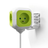 MagicCube fyrfaldigt eluttag GreenBlue, 2 USB-ingångar, 1,4m, GB118