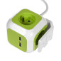 MagicCube fyrfaldigt eluttag GreenBlue, 2 USB-ingångar, 1,4m, GB118