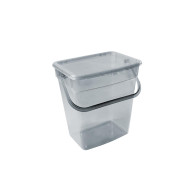 Behållare för pulver Plast Team 6L transparent grå