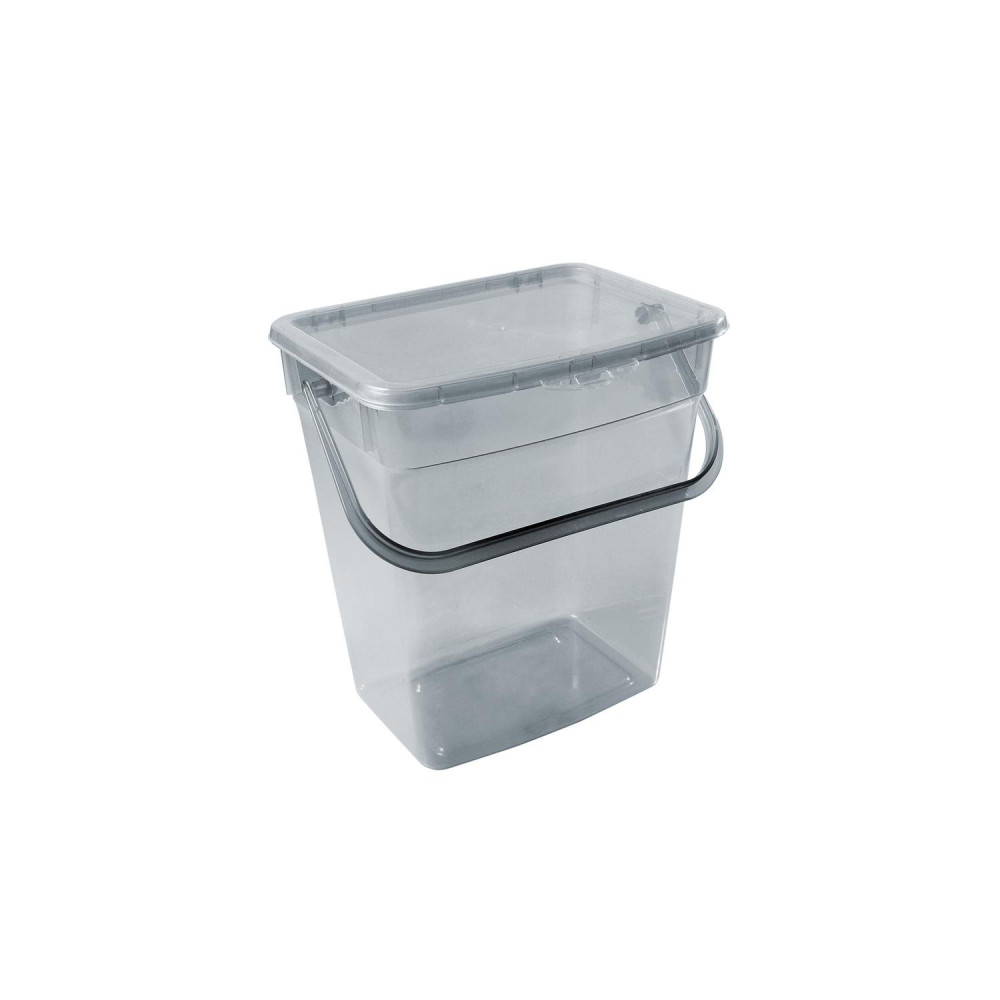 Behållare för pulver Plast Team 6L transparent grå