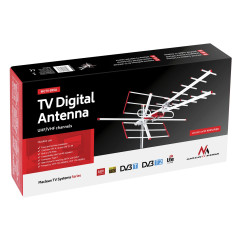 TV-antenn DVB-T/T2 HEVC Maclean, aktiv, extern combo, LTE-filter, UHF/VHF max 100dB?V, MCTV-855A