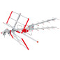 TV-antenn DVB-T/T2 HEVC Maclean, passiv, extern combo, LTE-filter, UHF/VHF max 100dB?V, MCTV-855