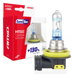 Halogenlampor h11 12v 55w lumitec limited +130% duo amio-02105