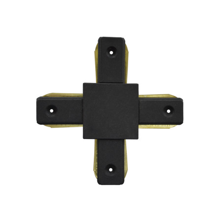 Anslutning för enfasiga skenor form (+) svart 230V