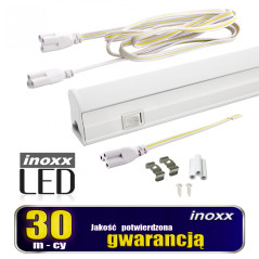 LED-linjärlysrör T5 120 cm 18 W on/off varmvit 3000K ytlampa integrerad med armatur