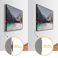 Handtag Maclean, För TV, Kompatibel med Samsung QLED TV Q7F/Q7FN/Q8C/Q9F/Q9FN/Q85R/Q90R/Q900R/Q950R/Q900, 75 tum, Max 50 kg.