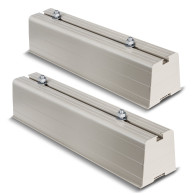 Handtag basmontering för luftkonditionering/värmepump Maclean, armens längd 450mm, PVC, 2-pack, upp till 100kg, MC-863