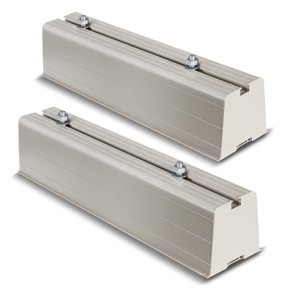 Handtag basmontering för luftkonditionering/värmepump Maclean, armens längd 450mm, PVC, 2-pack, upp till 100kg, MC-863