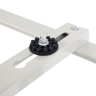 Handtag golvvinkel för Maclean luftkonditionering / värmepump, 280-870mm / 230-450mm, Max 36000 BTU, galvaniserat stål.