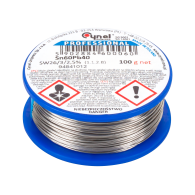 Cyna 0,56 mm/100 g Sn60Pb40 CYNEL

Kan översättas till:

Tin 0,56 mm/100 g Sn60Pb40 CYNEL