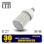 Lampa LED-majs E27 30W metall 6000K kallt