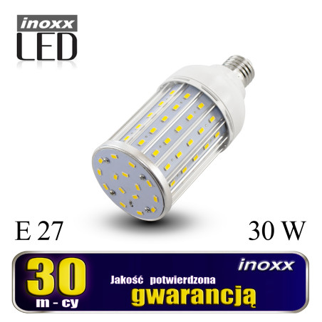 Lampa LED-majs E27 30W metall 6000K kallt