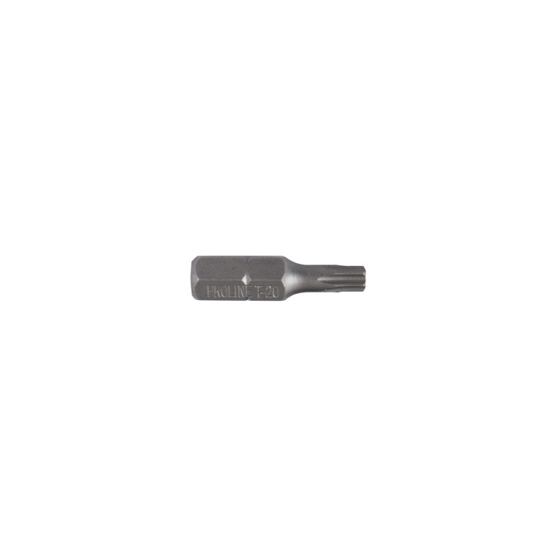 Ändstycke 1/4' torx med hål t8, l-25mm, st.10 proline [p]