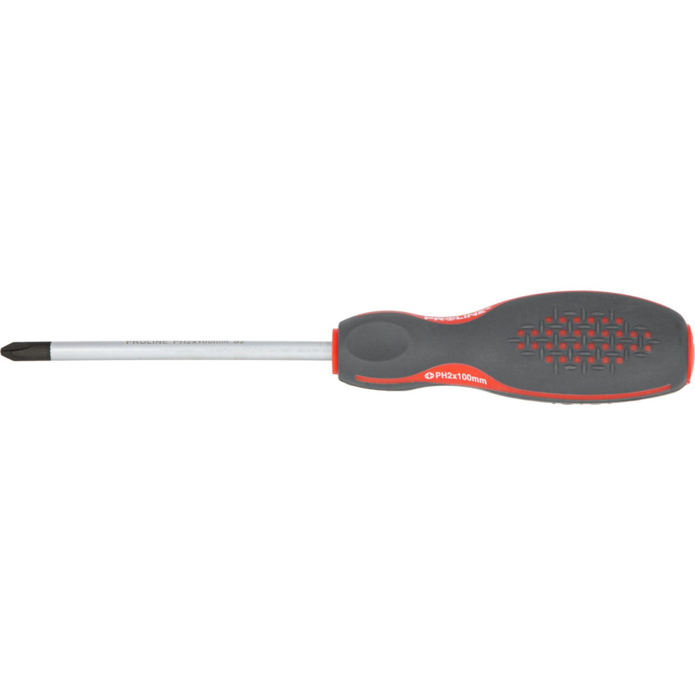Skruvmejsel Phillips PH2x100mm, S2, soft touch, Proline Skruvmejsel Phillips PH2x100mm, S2, soft touch, Proline