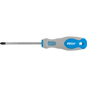 Skruvmejsel pozidriv PZ2x100mm, krom-vanadium, soft touch