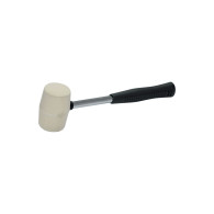 Młotek gumowy blacharski 450g fi-55mm, biały, ręk. metal-gum
