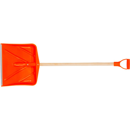Spade snö. bredd 445mm höjd 410mm pl. färgförstärkt aluminiumhandtag. 38mm