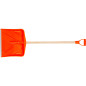 Spade snö. bredd 445mm höjd 410mm pl. färgförstärkt aluminiumhandtag. 38mm