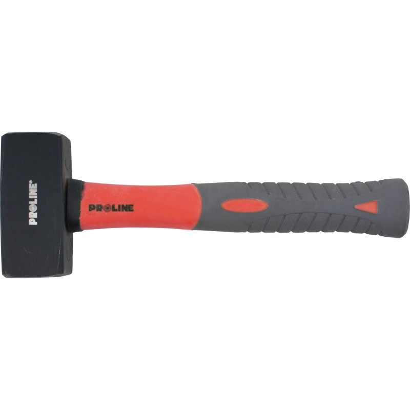 Slägga för stenhuggare. 1,5 kg, handtag av glasfiber 75%, GS Proline.