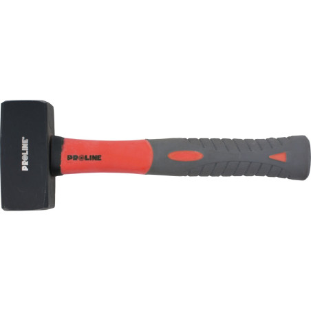 Slägga för stenhuggare. 1,5 kg, handtag av glasfiber 75%, GS Proline.