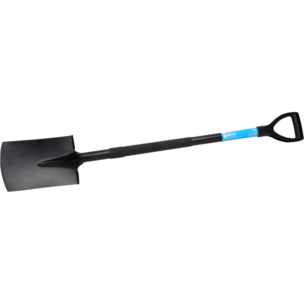 Spade rak, härdat, metallhandtag 1150mm