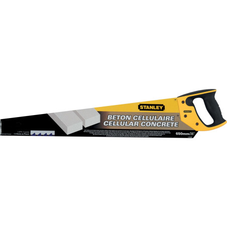 Såg för cellbetongblock 650 mm, härdat tandblad 1,5 tum [tum]
