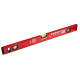 Vattenpass i aluminium, 3 libeller, fräsad, d.0,5mm/1m, 80cm, Proline HD