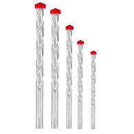 Borrsatser för betong, 5 stycken (4-10mm) i fodral.