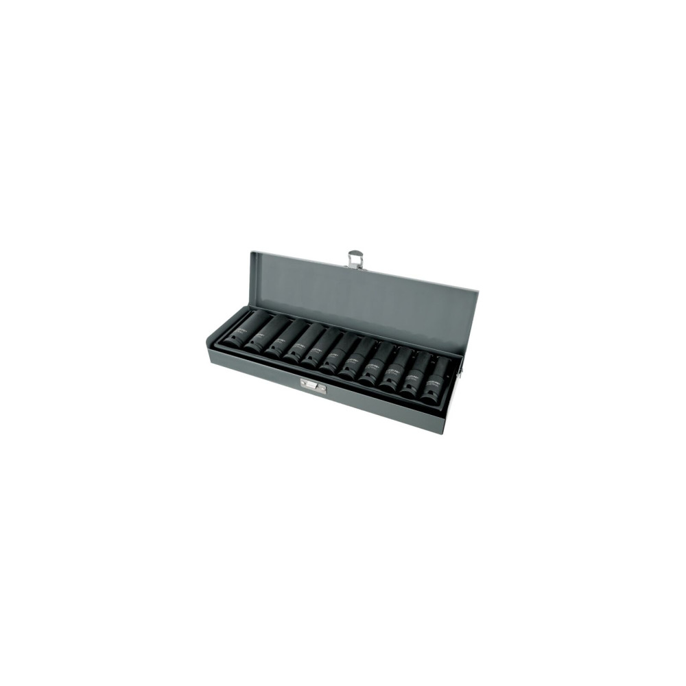 Zestaw 11szt nasadek udar. wydł. cr-mo 1/2',10-24mm, proline Zestaw 11szt nasadek udar. wydł. cr-mo 1/2',10-24mm, proline
