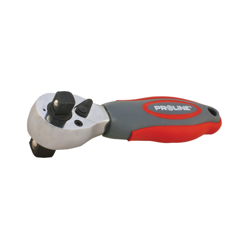 Ratschenschlüssel 1/2*3/8' L-135 mit Umschalttaste, Zweikomponentengriff Proline
