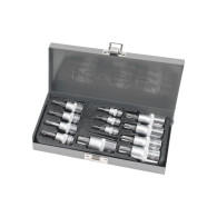 Zestaw 12 bitar. Dubbeländade. CV Torx 1/2-3/8-1/4'', T4-T60 Proline.