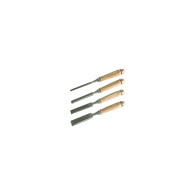 Trämejslar, set om 4 st, trähandtag 6, 12, 18, 24 mm