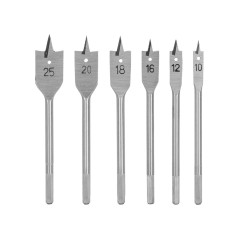 Skovlar med blad - set med 6 st (10-25mm) fodral