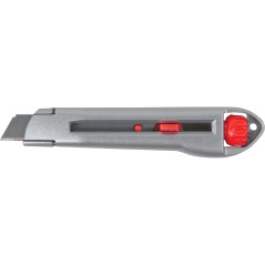 Kniv, 9 mm klyvbart blad med kilformad block. Metallkropp proline. | HandlaSmidigt.se