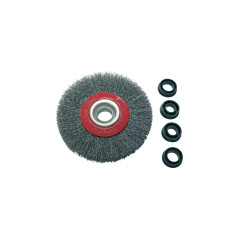 Borste av vågformad ståltråd. Ø150mm Proline.