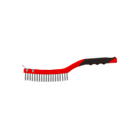 Stålborste - rostfritt stål, 3x19 rader, 340 mm, Proline