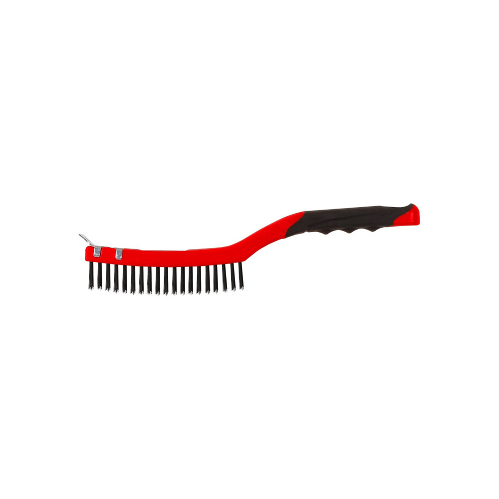 Stålborste - nylon, 3x19 rader, 340mm, proline