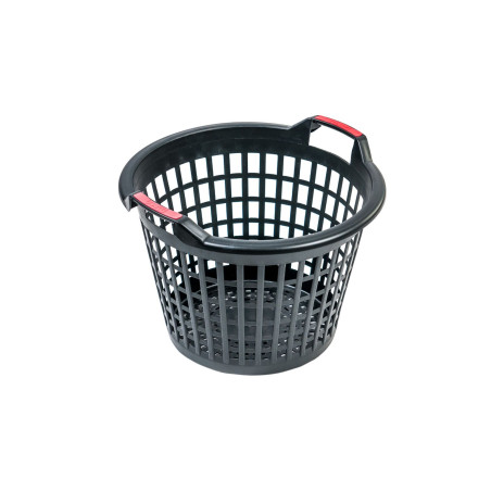 Öppen svart ekologisk korg 25 liter (420*285mm höjd 290mm)