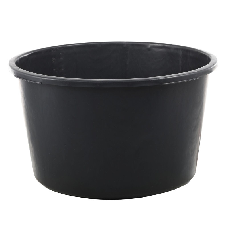 Rund hink för murbruk 60 liter, transporthandtag