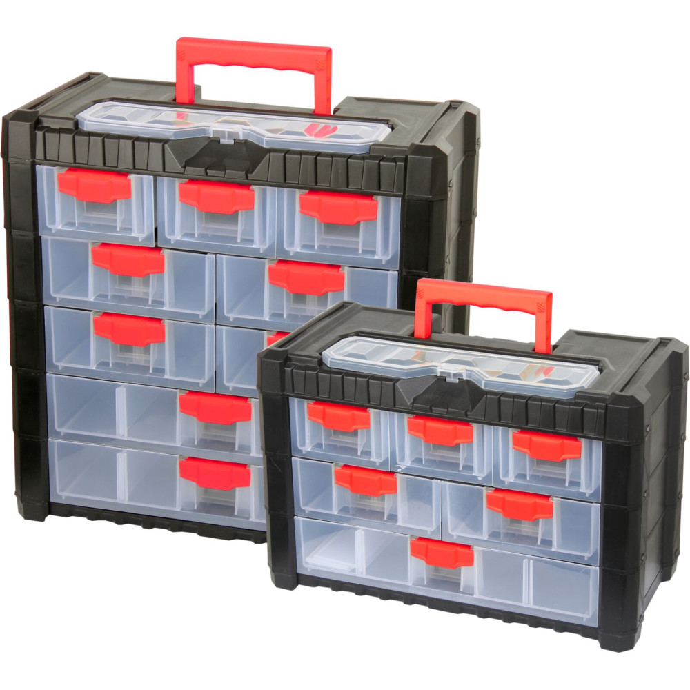 Organizer z rączką, 22 przegrody , 392x200x400, proline hd Organizer z rączką, 22 przegrody , 392x200x400, proline hd