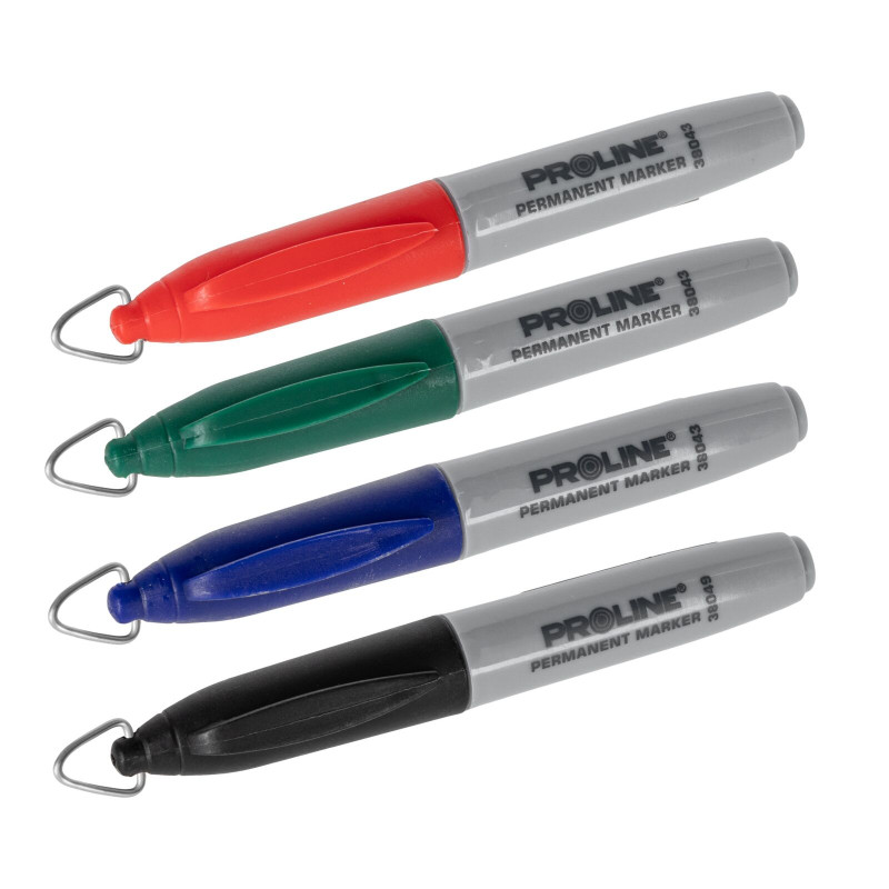 Märkpenna perm. 'mini', 4 färger, proline