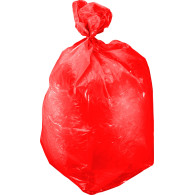 Soppsäckar LDPE 120 liter röd rulle 10 st. per förpackning, Proline.