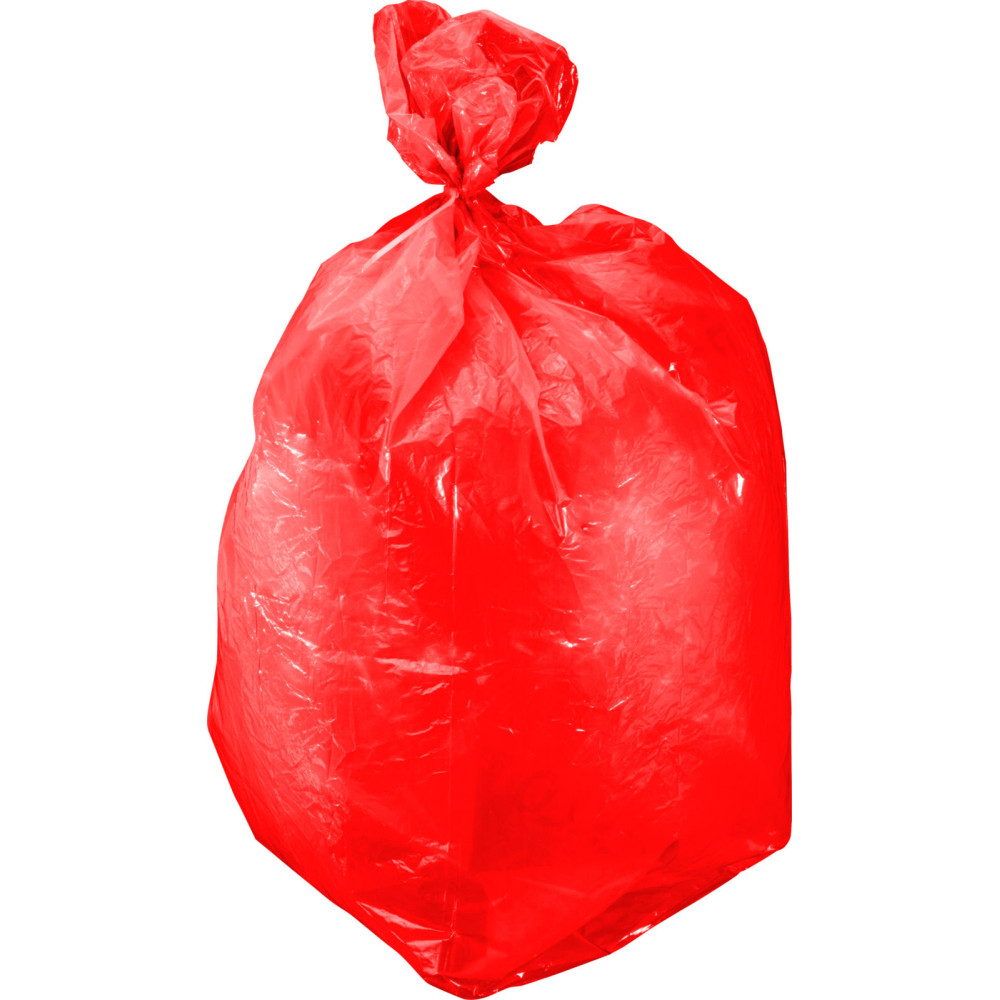 Soppsäckar LDPE 120 liter röd rulle 10 st. per förpackning, Proline. Soppsäckar LDPE 120 liter röd rulle 10 st. per förpackning, Proline.