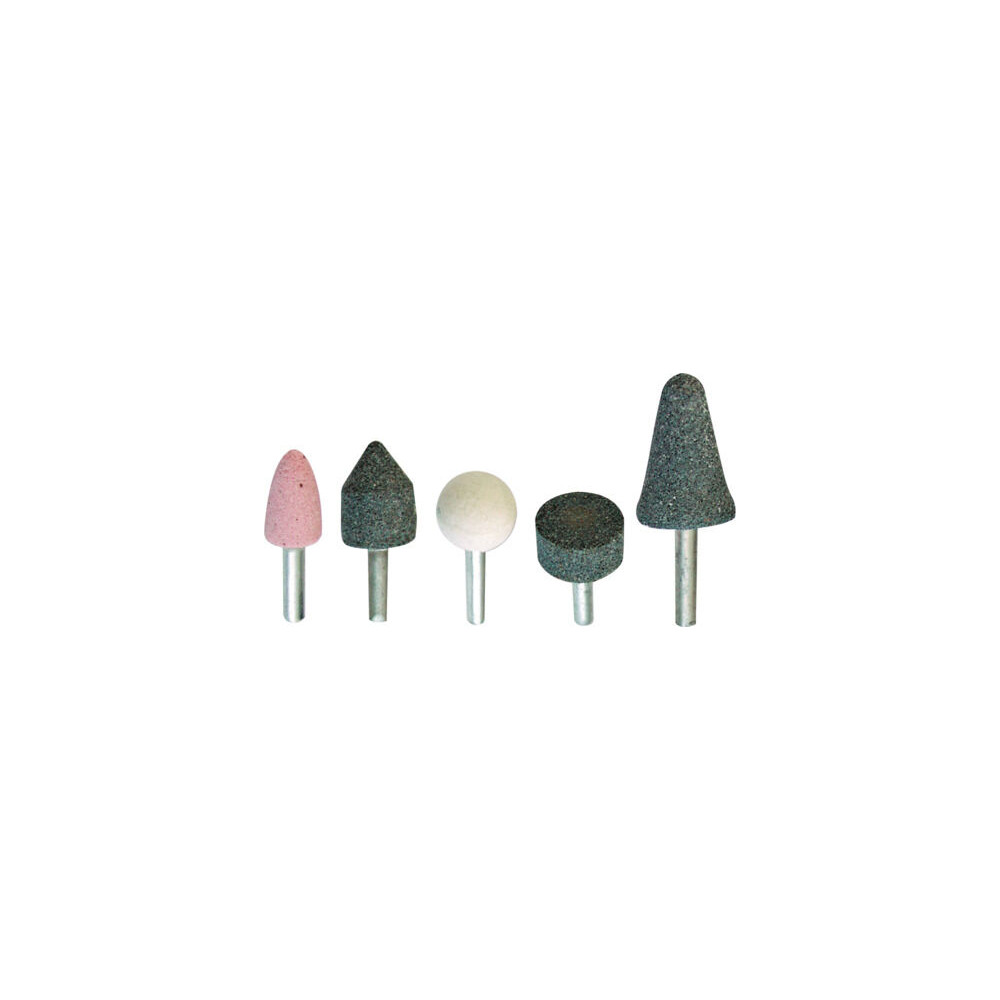 Slipstenar med 6 mm skaft, 5 st.